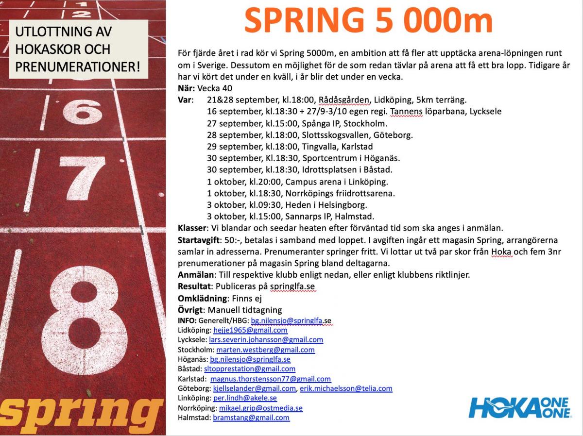 Spring 5000 m 2020